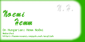noemi hemm business card