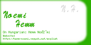 noemi hemm business card